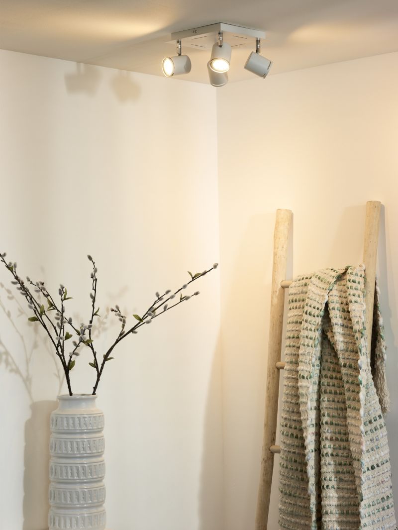 Lucide RILOU - Stropné bodové svietidlo - LED Dim. - GU10 - 4x5W 3000K - Biela